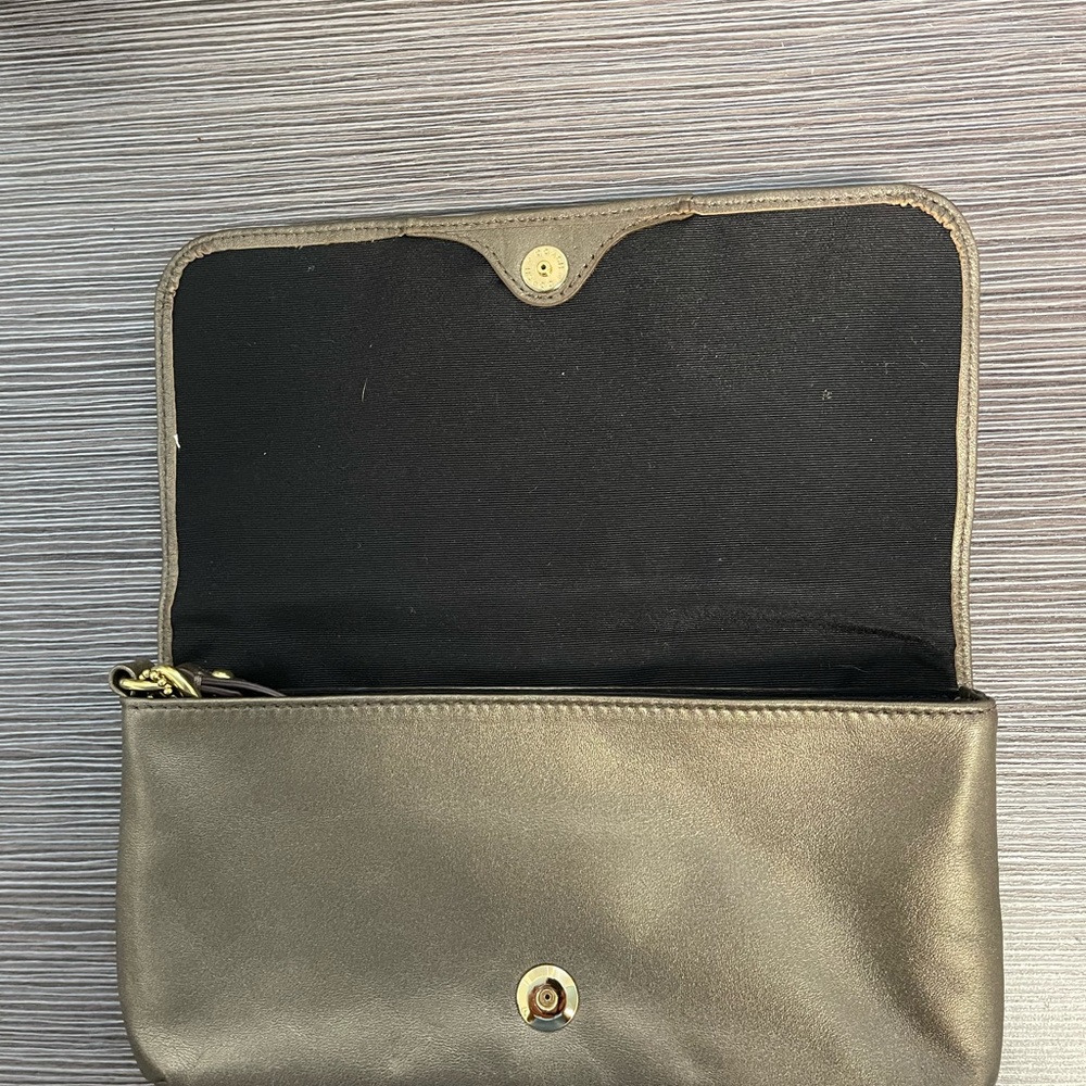 Vintage COACH wallet metallic bronze